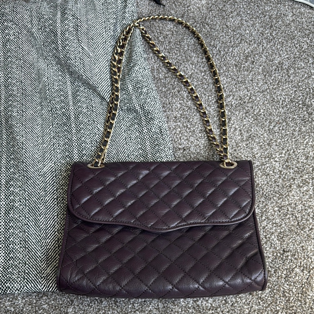 Rebecca Minkoff Purple Quilted Shoulder Bag w/ adjustable Chain Strap